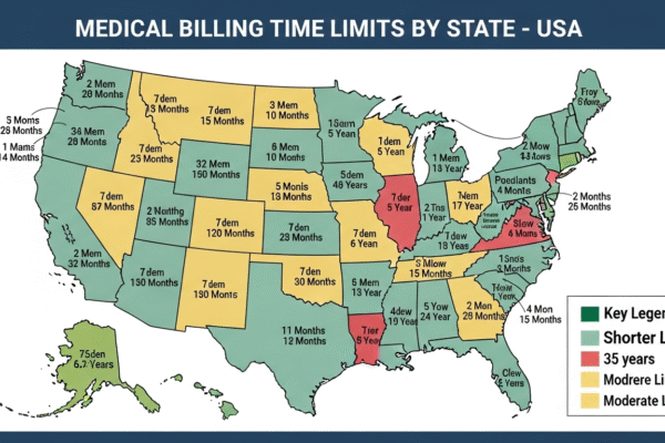 Medical billing time limits by state in USA – Adillazar Medical Billing Service